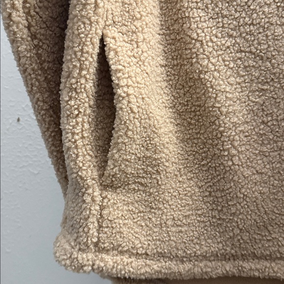 SO Cozy Tan Sherpa Pullover Hoodie - Picture 8 of 8